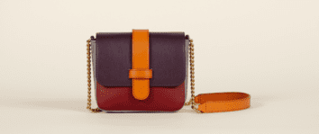 communique-un sac en cuir multicolore made in france olivia Clergue